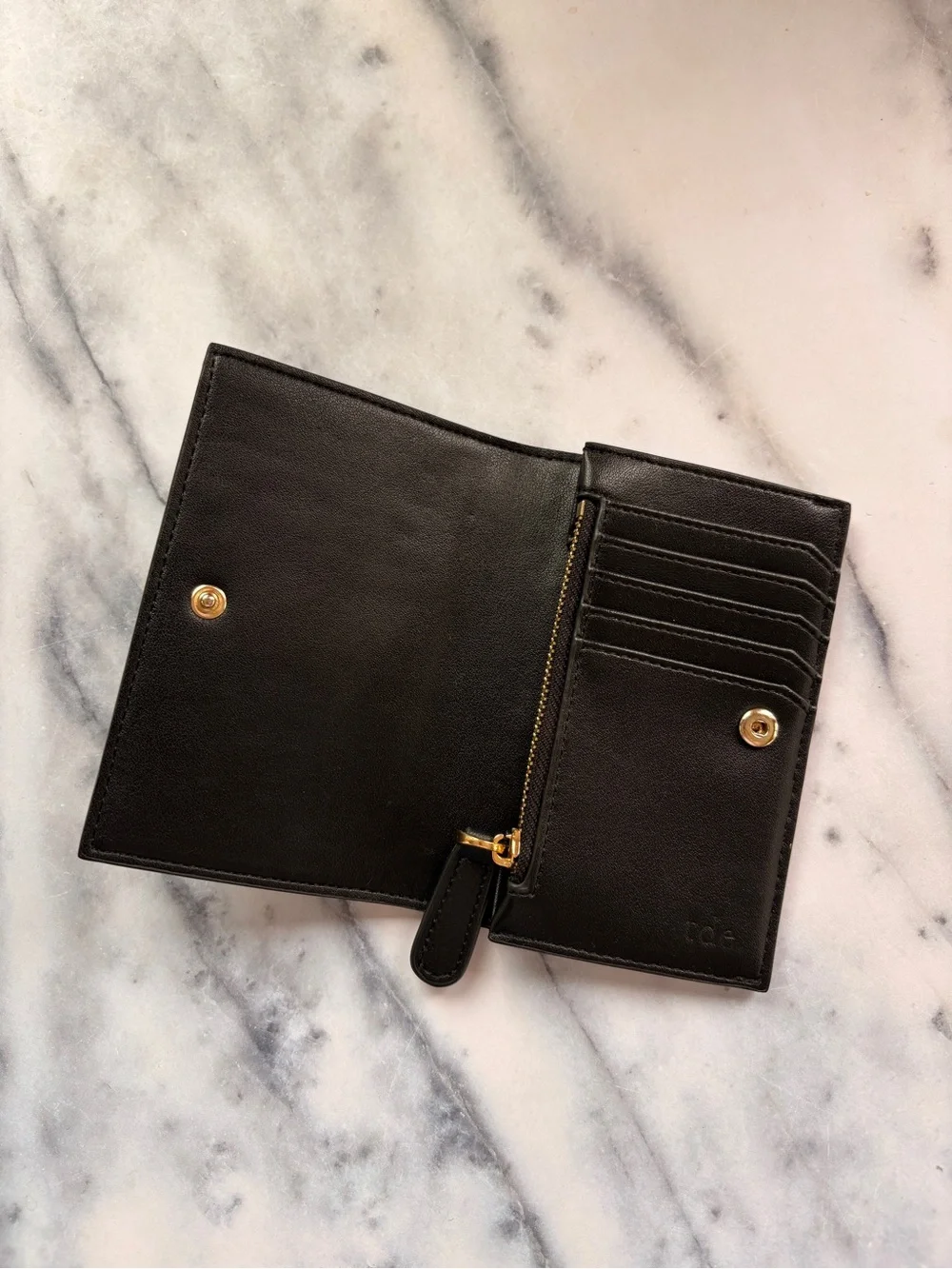 The Daily Edited Black Nappa Leather Petite Wallet